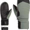 Frauen Ziener Handschuhe | Faustlinge Ziener Kalea As(R) Aw Mitten Gr. 7, Grau (Graugrun) Damen Handschuhe Faustlinge