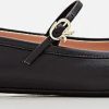 Frauen Gianvito Rossi Ballerinas | Leather Ballet Flat | Black 39,5