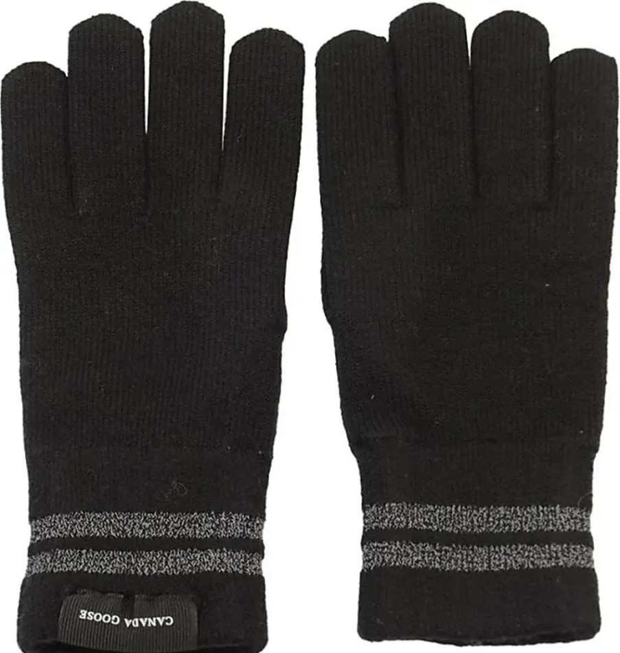 Frauen Canada Goose Handschuhe | Schwarze Cg Barrier Handschuhe Canada Goose