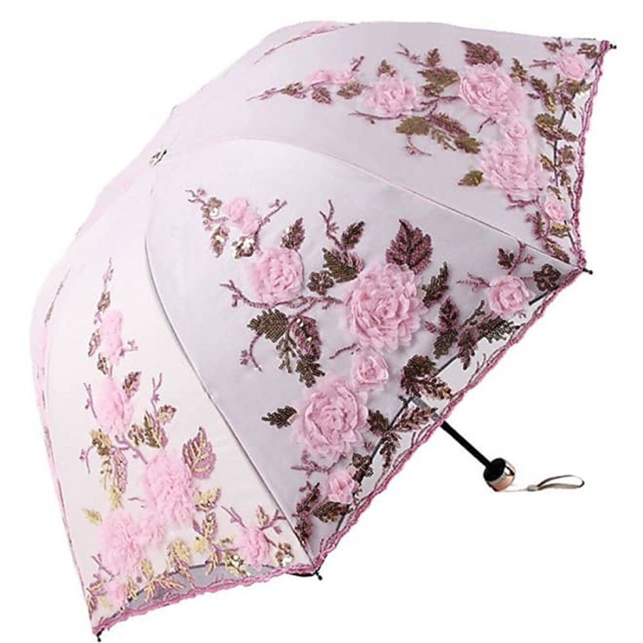 Frauen Honeystore Regenschirme | Taschenschirm, 3 Fold Pink (Pink) - Hsy1607C6-13