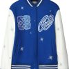 Frauen Off-white Jacken | Bling Stars Bomberjacke Off White