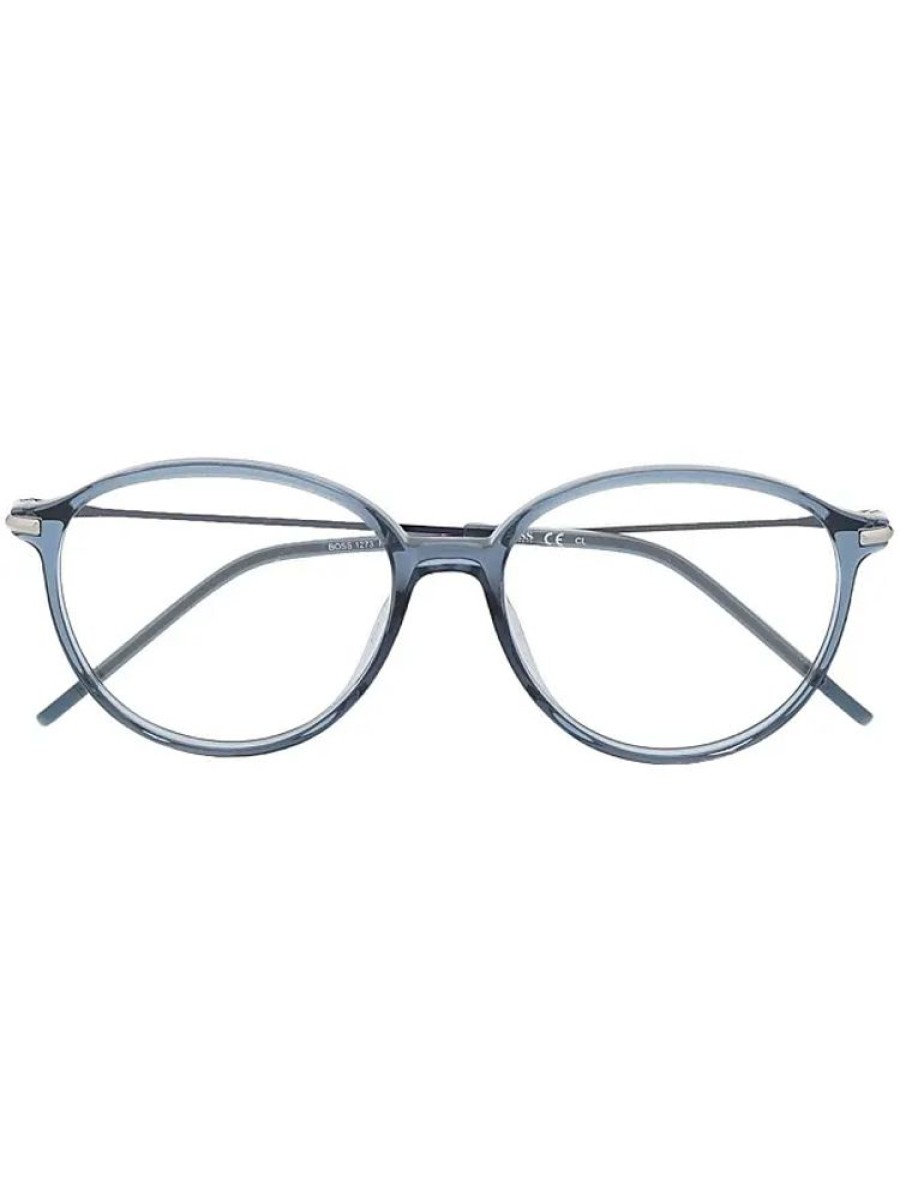 Frauen BOSS Brillen | Brille Mit Rundem Gestell - 1273 Blue