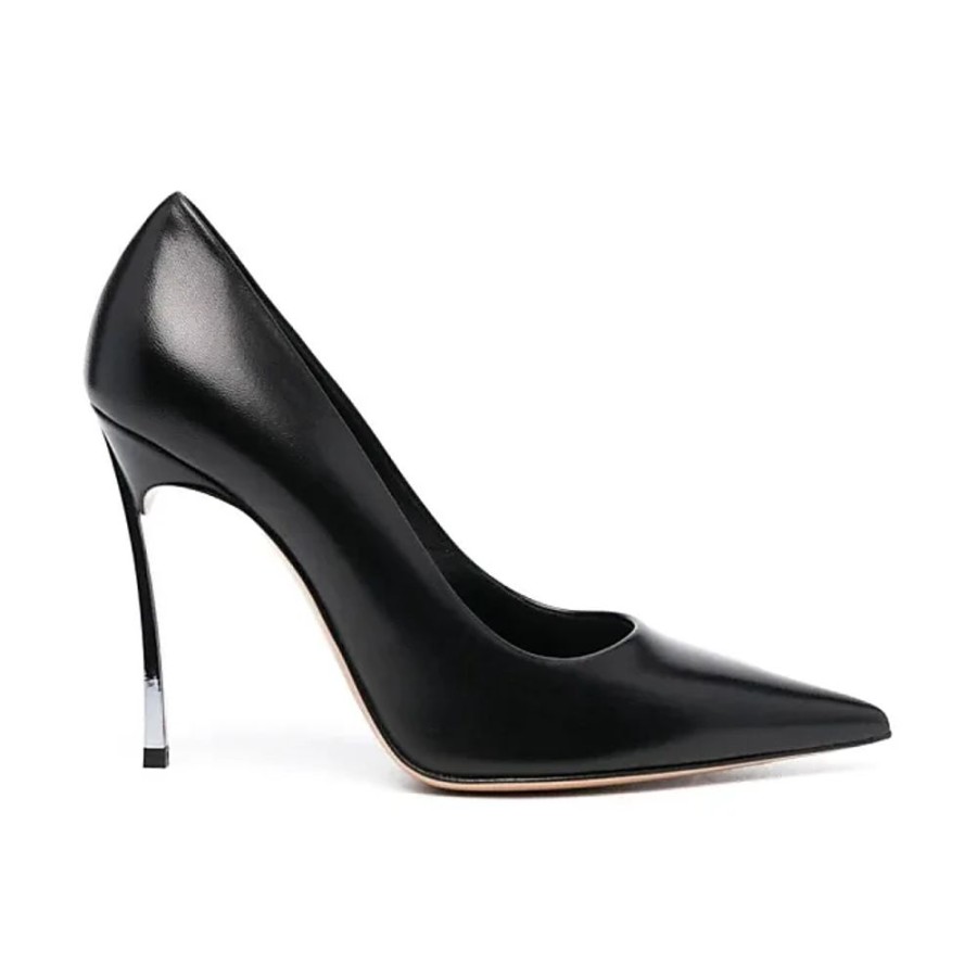 Frauen Casadei Pumps | Schwarze Superblade Lederpumps Casadei