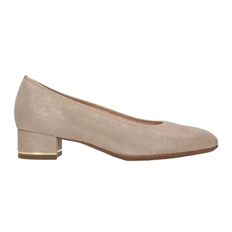 Frauen Ara Pumps | Beige Evergreen Pumps Mit Bequemem Absatz Ara