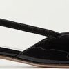 Frauen Valentino Garavani Ballerinas | Vlogo Flache Slingback-Schuhe Aus Lackleder - Schwarz