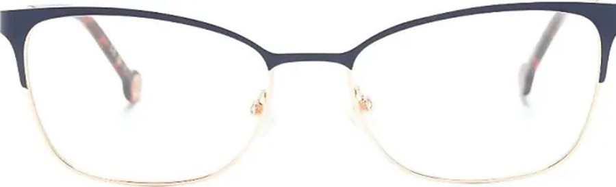 Frauen Carolina Herrera Brillen | Brille Mit Eckigem Gestell - Gold