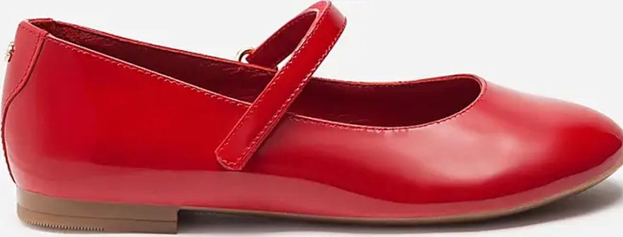 Frauen Dolce & Gabbana Ballerinas | Ballerina Mary Jane Aus Lackleder - Frau Rot Leder 28