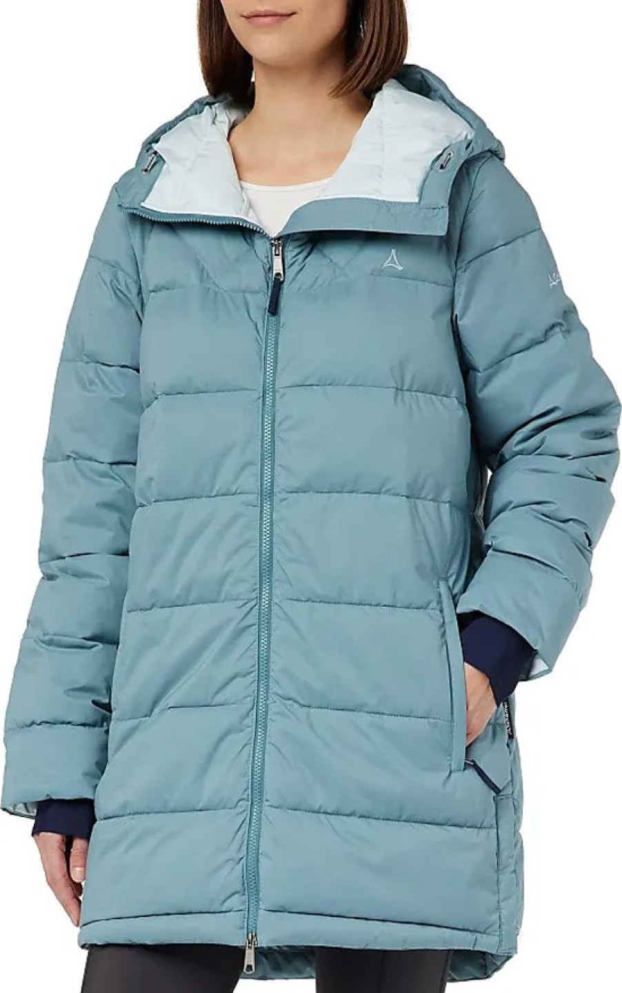 Frauen Schöffel Mantel | Damen Insulated Parka Boston L, Wasserabweisender, Winddichter Parka, Funktioneller Und Stylischer Wintermantel, Cloudy Storm, 46