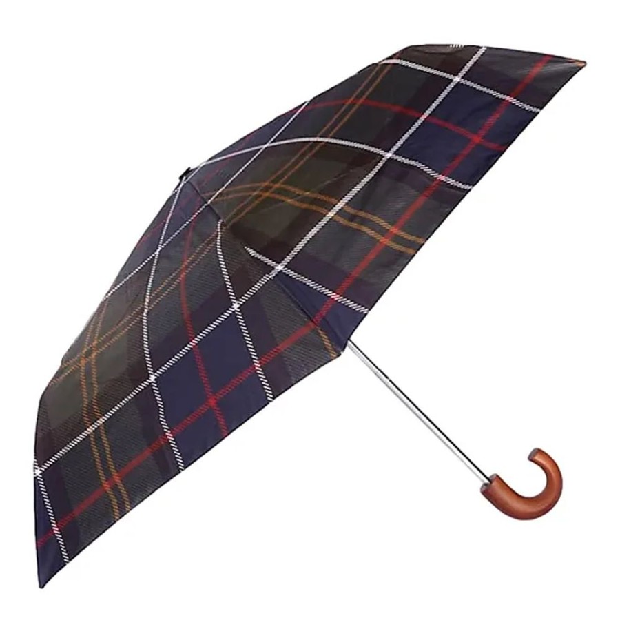 Frauen Barbour Regenschirme | Tartan Mini Regenschirm Barbour