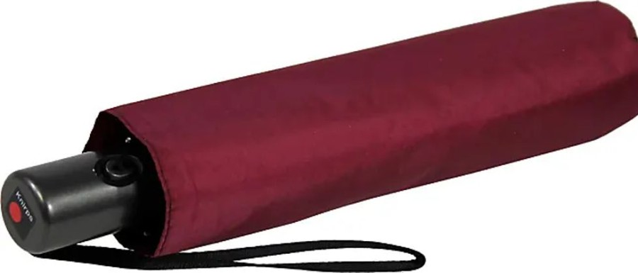 Frauen Knirps Regenschirme | Taschenschirm Slim Duomatic - Burgundy