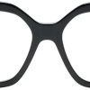 Frauen Stella McCartney Brillen | Eckige Brille Mit Logo-Gravur - Schwarz