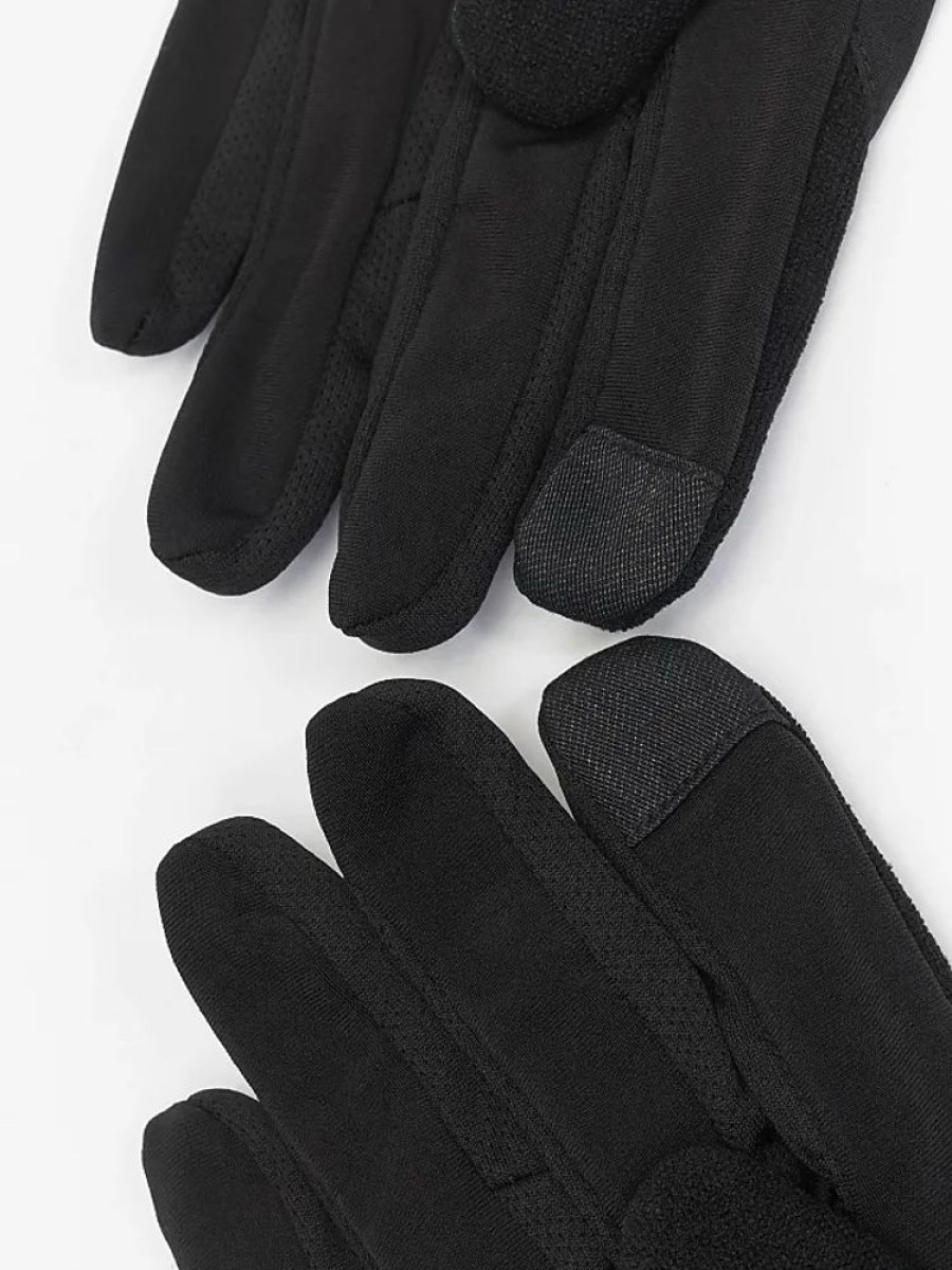 Frauen Urban Classics Handschuhe | Logo Cuff Performance Gloves In Schwarz