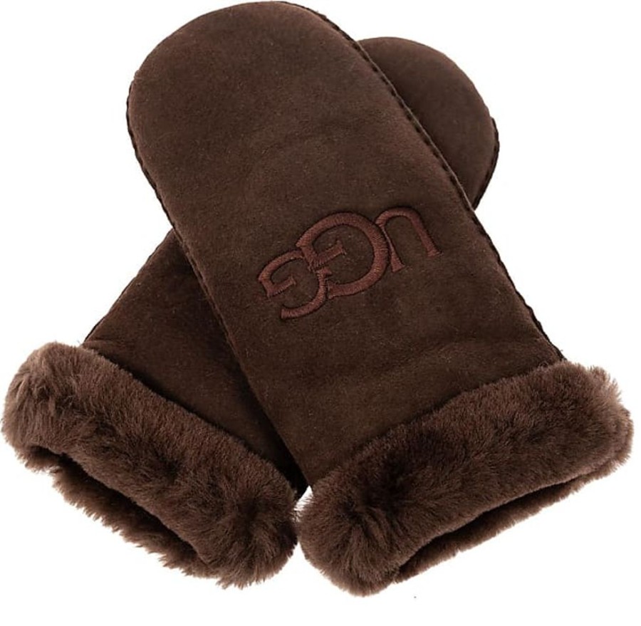 Frauen UGG Handschuhe | Gloves With Logo, Womens, Brown