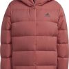 Frauen adidas Jacken | Adidas Womens Jacket (Down) Helionic Hooded Down Jacket, Wonder Red, Hg8745, 2Xs