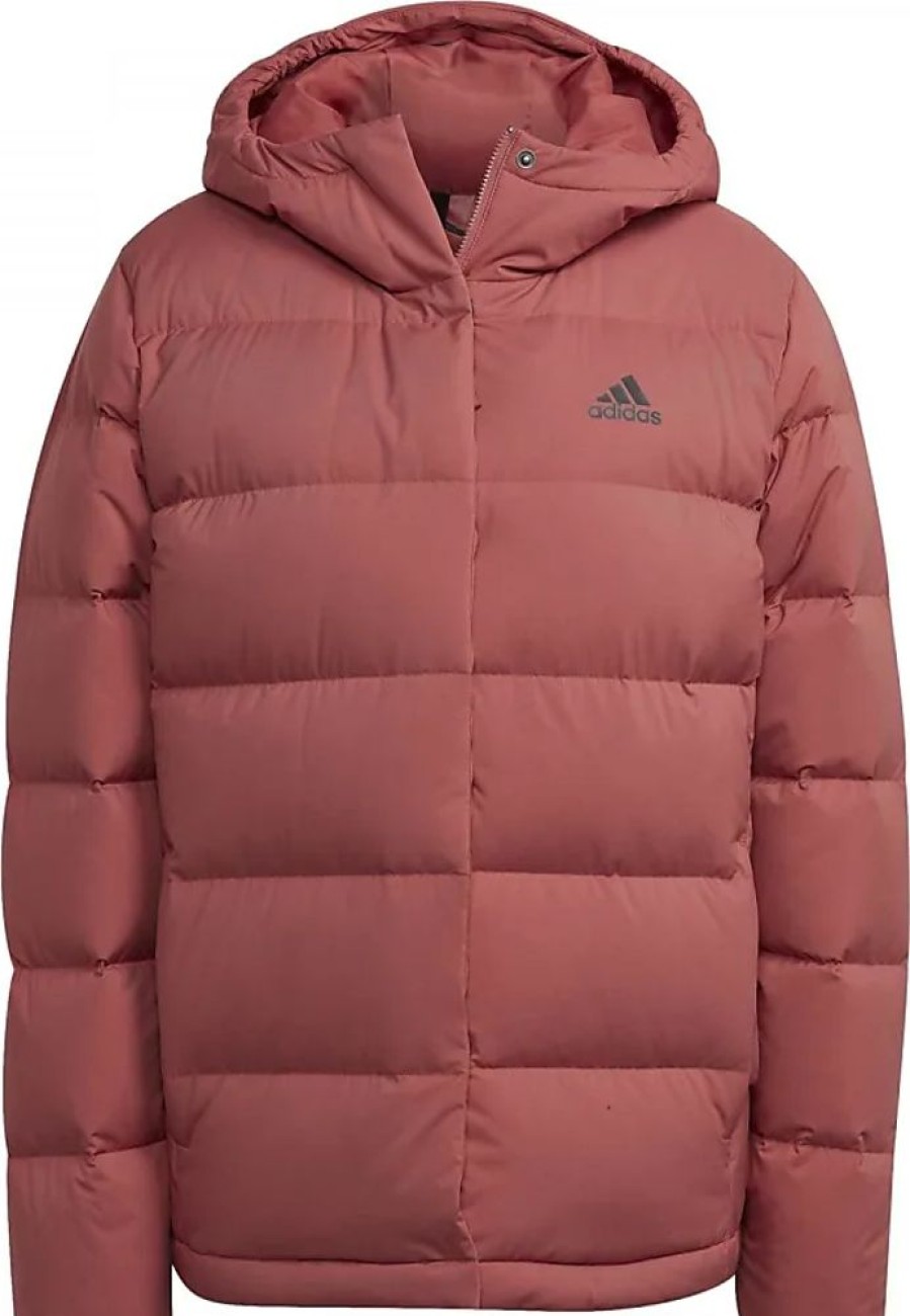 Frauen adidas Jacken | Adidas Womens Jacket (Down) Helionic Hooded Down Jacket, Wonder Red, Hg8745, 2Xs