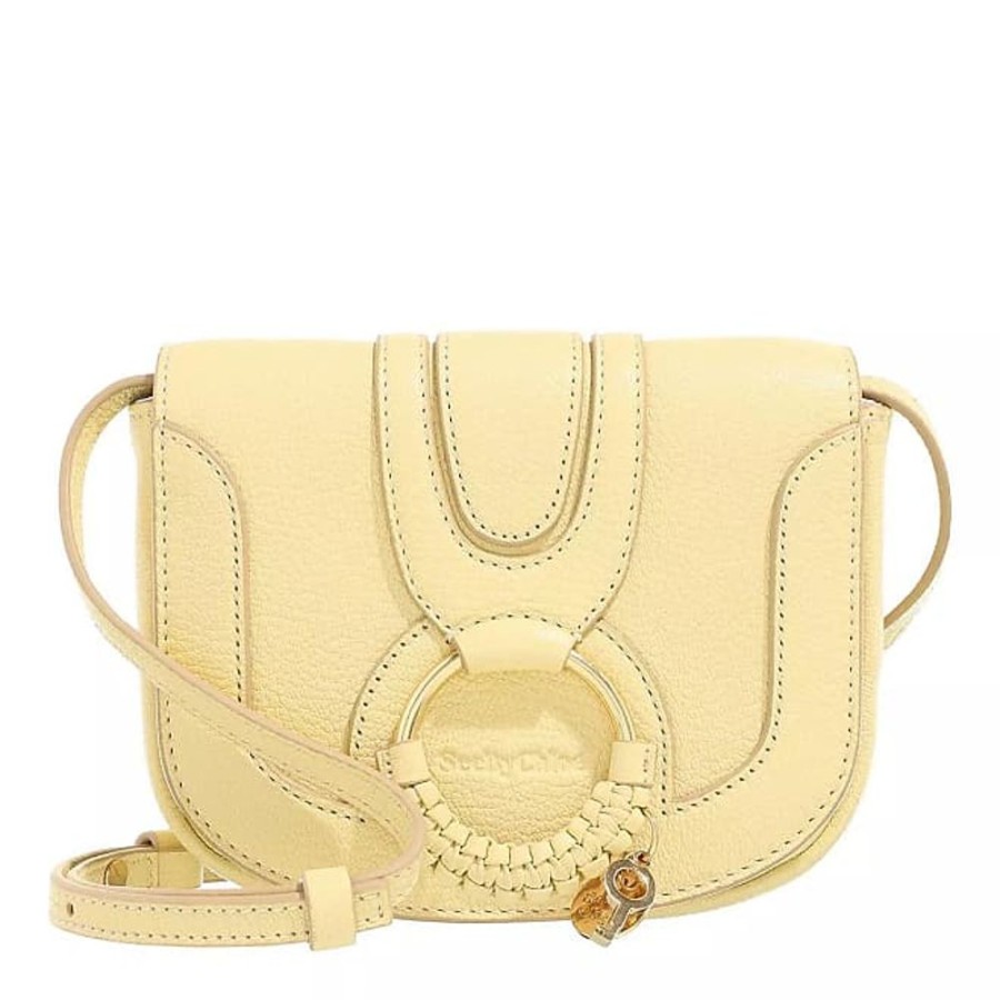 Frauen See By Chloé Taschen | Hana Mini Crossbody Bag Smooth Crossbody Bags Gelb