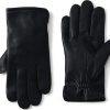 Frauen Lands End Handschuhe | Leder-Handschuhe Mit Kaschmirfutter, Herren, Grose:Xl Regular, Schwarz, Kaschmir/Leder, By Lands End