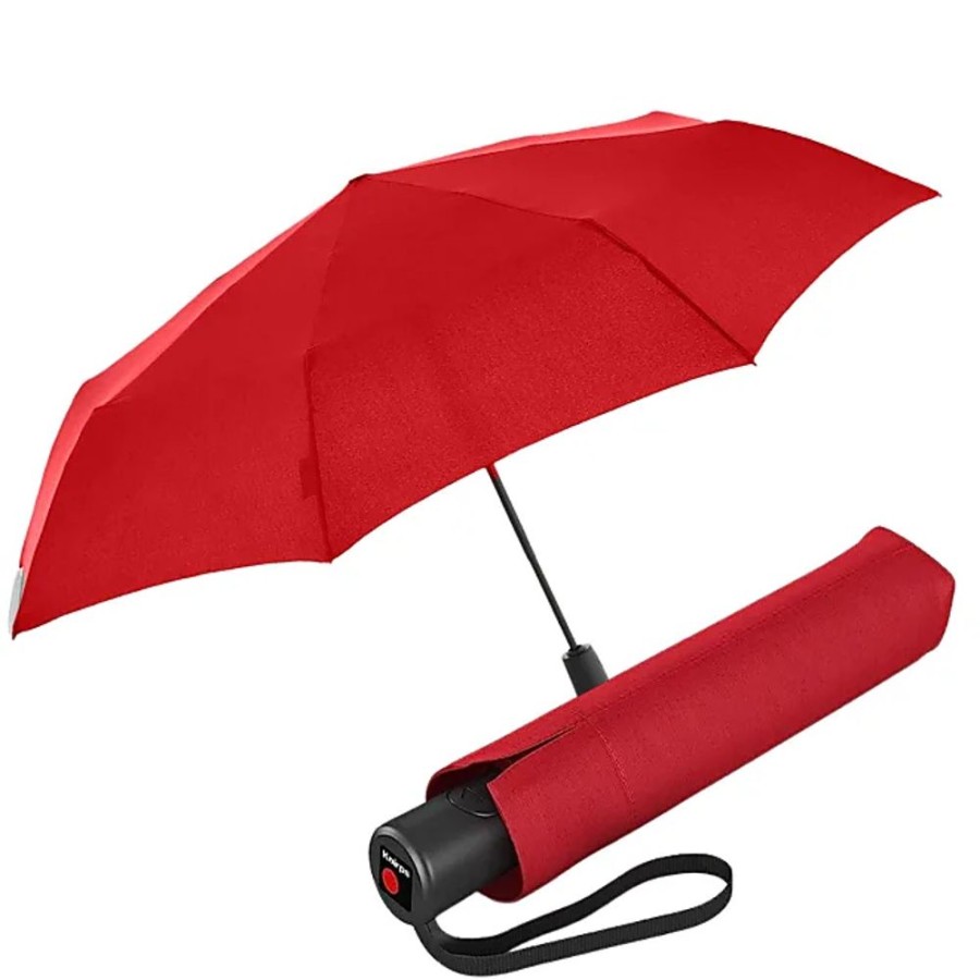 Frauen Knirps Regenschirme | Taschenschirm A.200 Medium Duomatic - Kompakt Und Sturmfest - Windkanal Getestet - Red