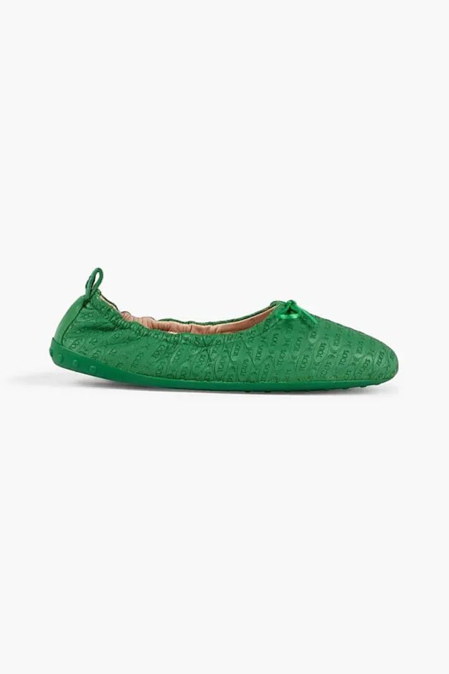 Frauen Tod's Ballerinas | Ballerinas Aus Gepragtem Leder - Grun - Eu 36