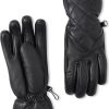 Frauen Bogner Handschuhe | Leder-Handschuhe Dana Fur Damen - Schwarz