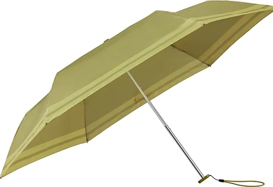 Frauen Samsonite Regenschirme | Pocket Go - 3 Section Manual Flat Regenschirm, 21 Cm, Grun (Pistachio Green)