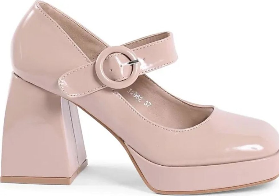 Frauen 19V69 Pumps | Nude Synthetik Leder Mary Jane Pumps 19V69 Italia