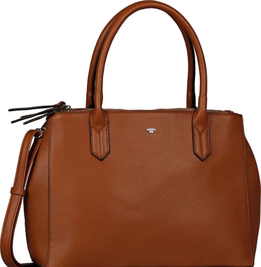 Frauen Tom Tailor Taschen | Shopper Roma Cognac