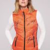 Frauen soccx Westen | Steppweste Soccx Gr. Xxl, Orange (Happy Lobster) Damen Westen Steppwesten Mit Windfangleiste