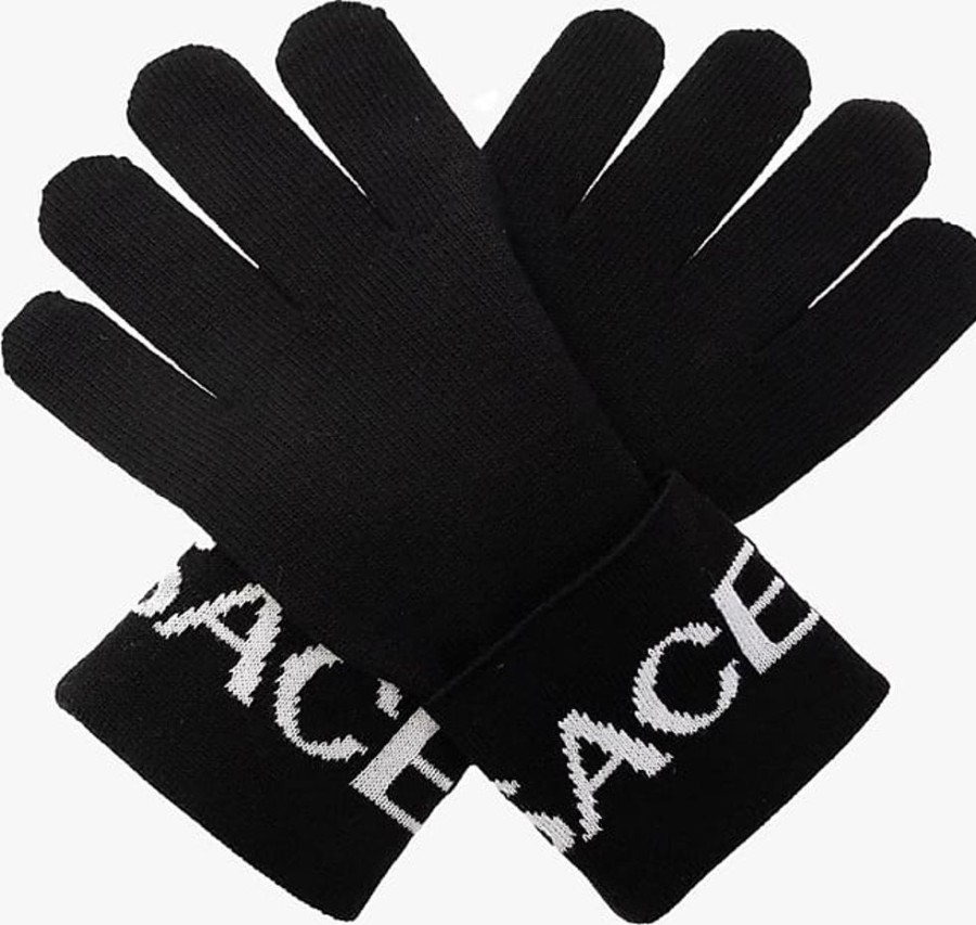 Frauen Versace Handschuhe | Wool Gloves, Mens, Black