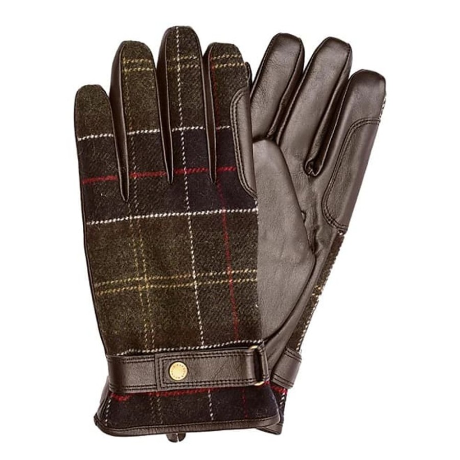 Frauen Barbour Handschuhe | Wasserdichte Leder- Und Wollhandschuhe Barbour