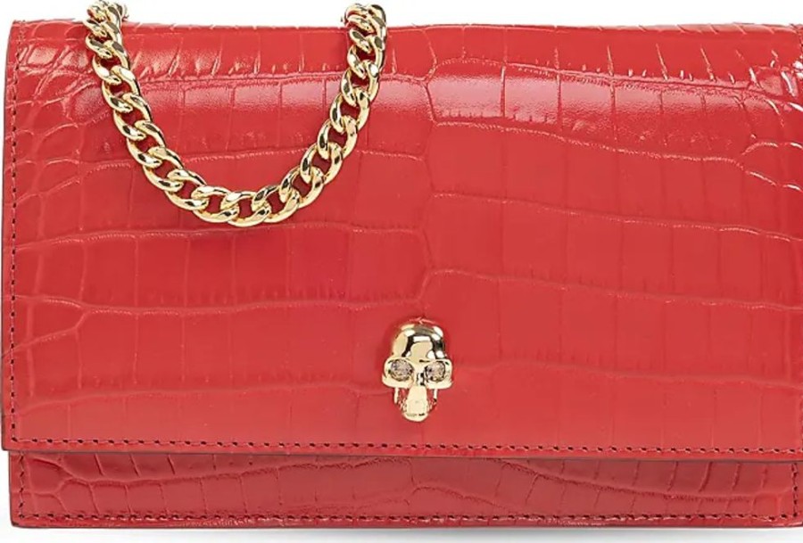 Frauen Alexander McQueen Taschen | Skull Small Shoulder Bag, Womens, Red