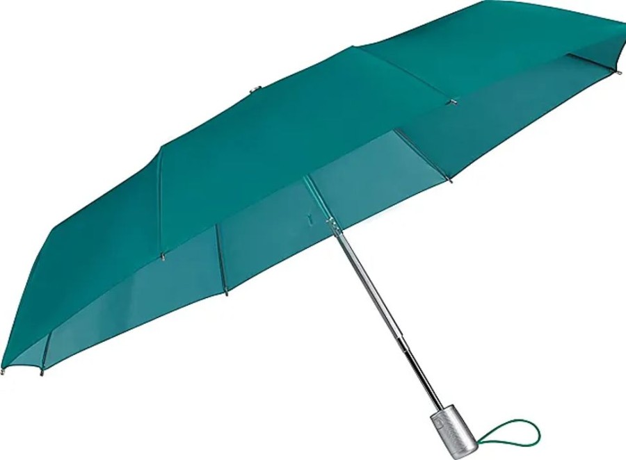 Frauen Samsonite Regenschirme | Alu Drop S - Safe 3 Section Auto Open Close Regenschirm, 28.5 Cm, Turkis (Turquoise)