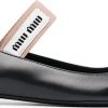 Frauen Miu Miu Ballerinas | Ballerinas Mit Spitzer Kappe - Schwarz