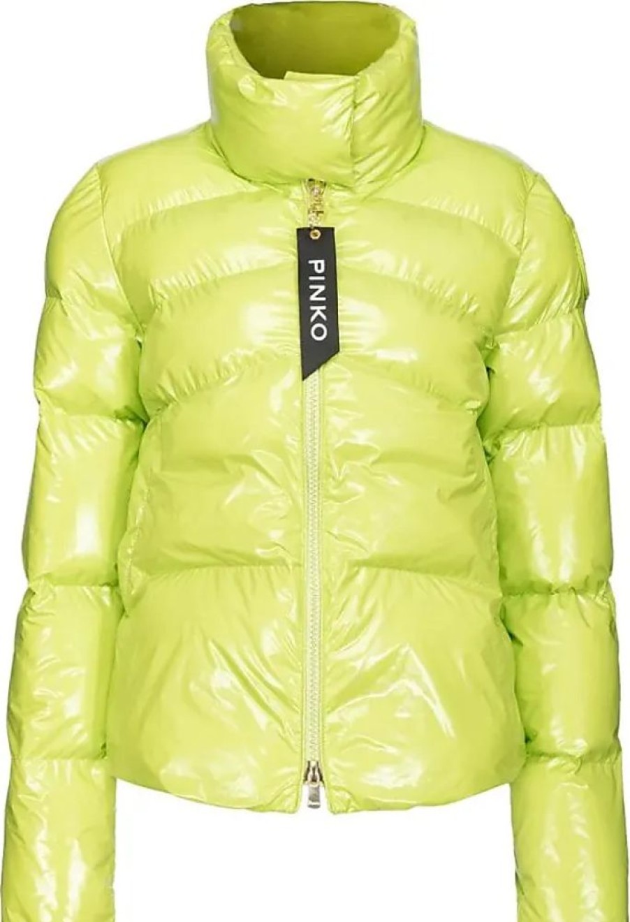 Frauen Pinko Jacken | Caban-Steppjacke Aus Crystal-Nylon Pinko