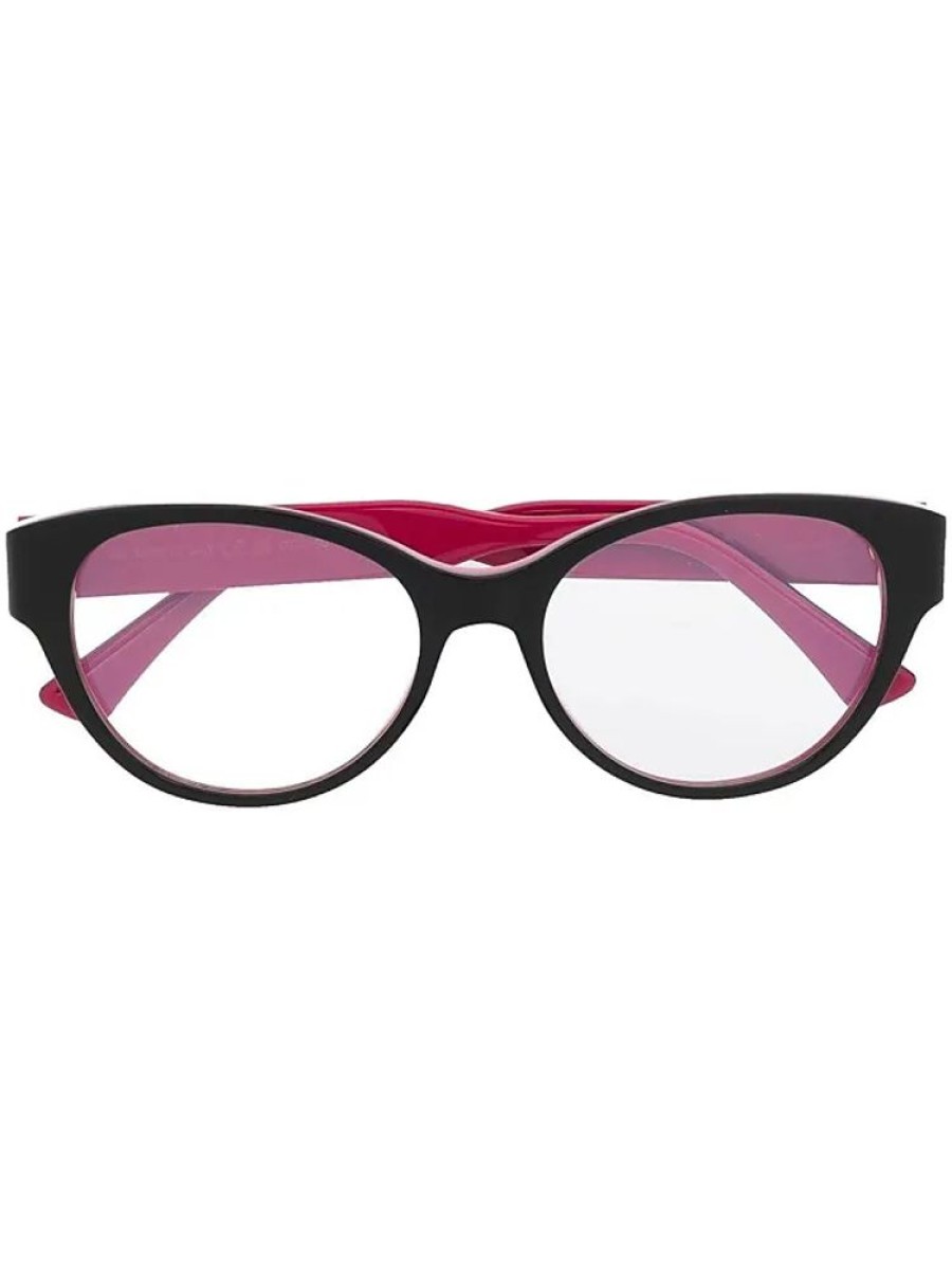 Frauen Cartier Brillen | Cat-Eye-Brille Mit Logo - Schwarz