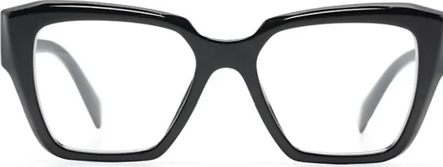 Frauen Prada Brillen | Brille Mit Logo-Schild - Schwarz