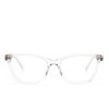 Frauen Saint Laurent Eyewear Brillen | Transparente Brille Mit Breitem Gestell - Nude