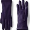 Frauen Lands End Handschuhe | Lederhandschuhe Mit Kaschmirfutter, Damen, Grose:Xl Regular, Lila, Kaschmir/Leder, By Lands End