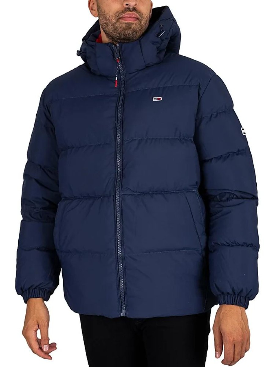 Frauen Tommy Hilfiger Jacken | Tommy Jeans Herren Daunenjacke Tjm Essential Winter, Blau (Twilight Navy), Xl