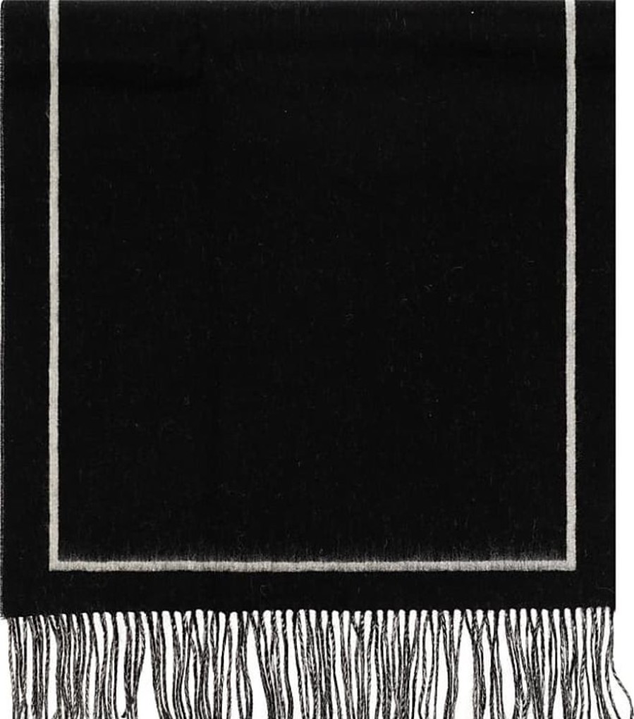 Frauen AllSaints Schals | Wool Scarf, Unisex, Black