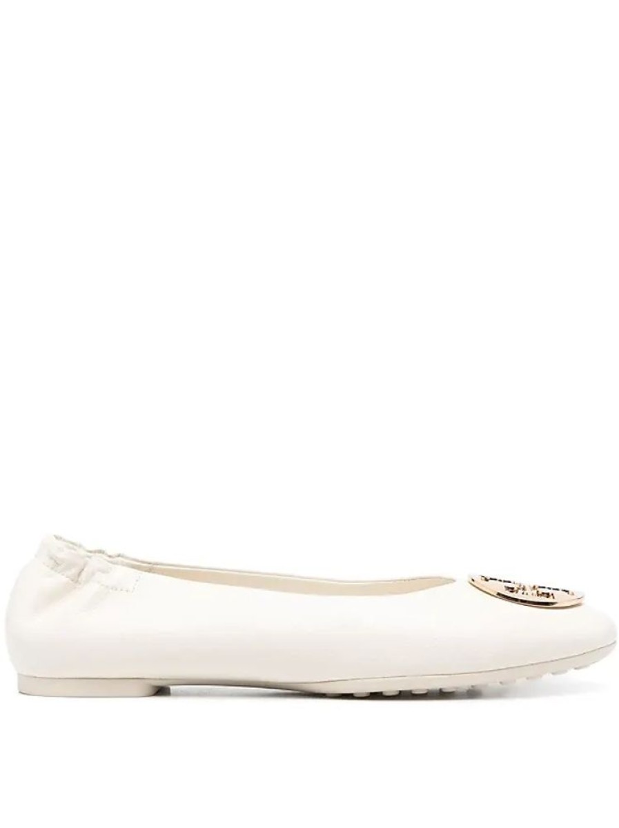 Frauen Tory Burch Ballerinas | Ballerinas Mit Logo-Schild - Nude