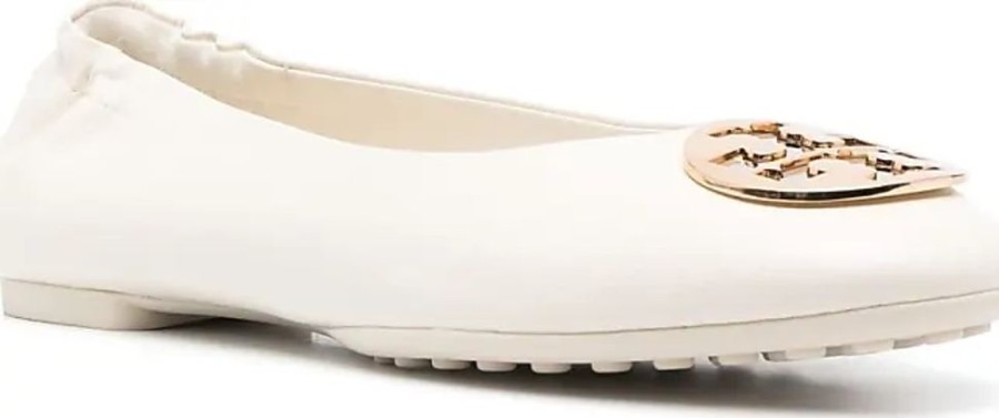 Frauen Tory Burch Ballerinas | Ballerinas Mit Logo-Schild - Nude