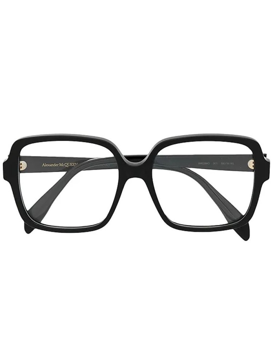 Frauen Alexander McQueen Eyewear Brillen | Eckige Oversized-Brille - Schwarz