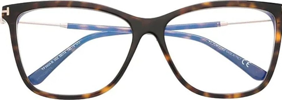 Frauen Tom Ford Eyewear Brillen | Brille Mit Eckigem Gestell - Braun