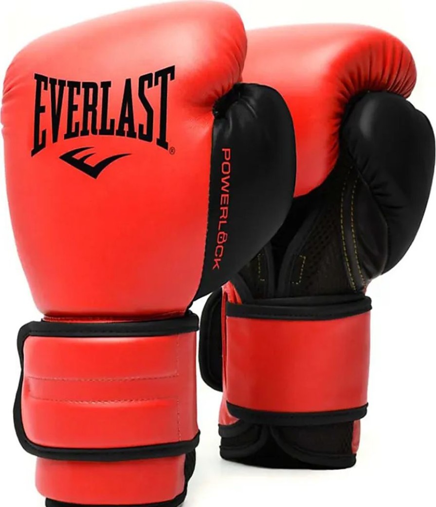 Frauen Everlast Handschuhe | Unisex - Erwachsene Powerlock 2R Glove Handschuhe, Rot, 12Oz