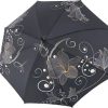 Frauen Doppler Regenschirme | Damen Regenschirm Golden Flower - Stockschirm