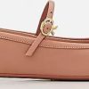 Frauen Gianvito Rossi Ballerinas | Leather Ballet Flat | Rose 39,5