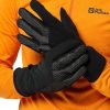 Frauen Jack Wolfskin Handschuhe | Jack Wolfskin Night Hawk Gloves Softshell-Handschuhe Xl Schwarz Black