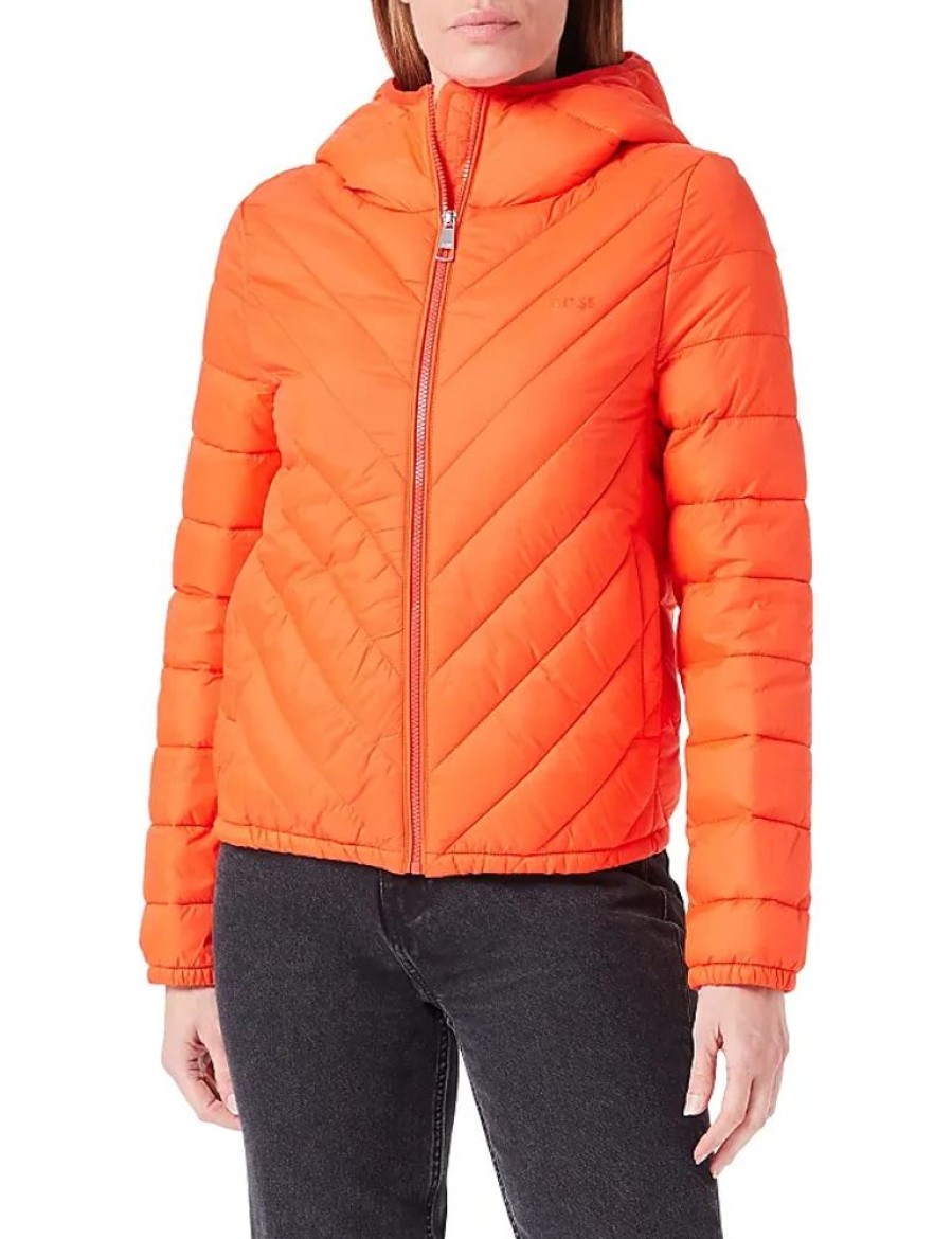 Frauen BOSS Jacken | Womens C_Palatto Outerwear-Jacket, Bright Orange821, 34