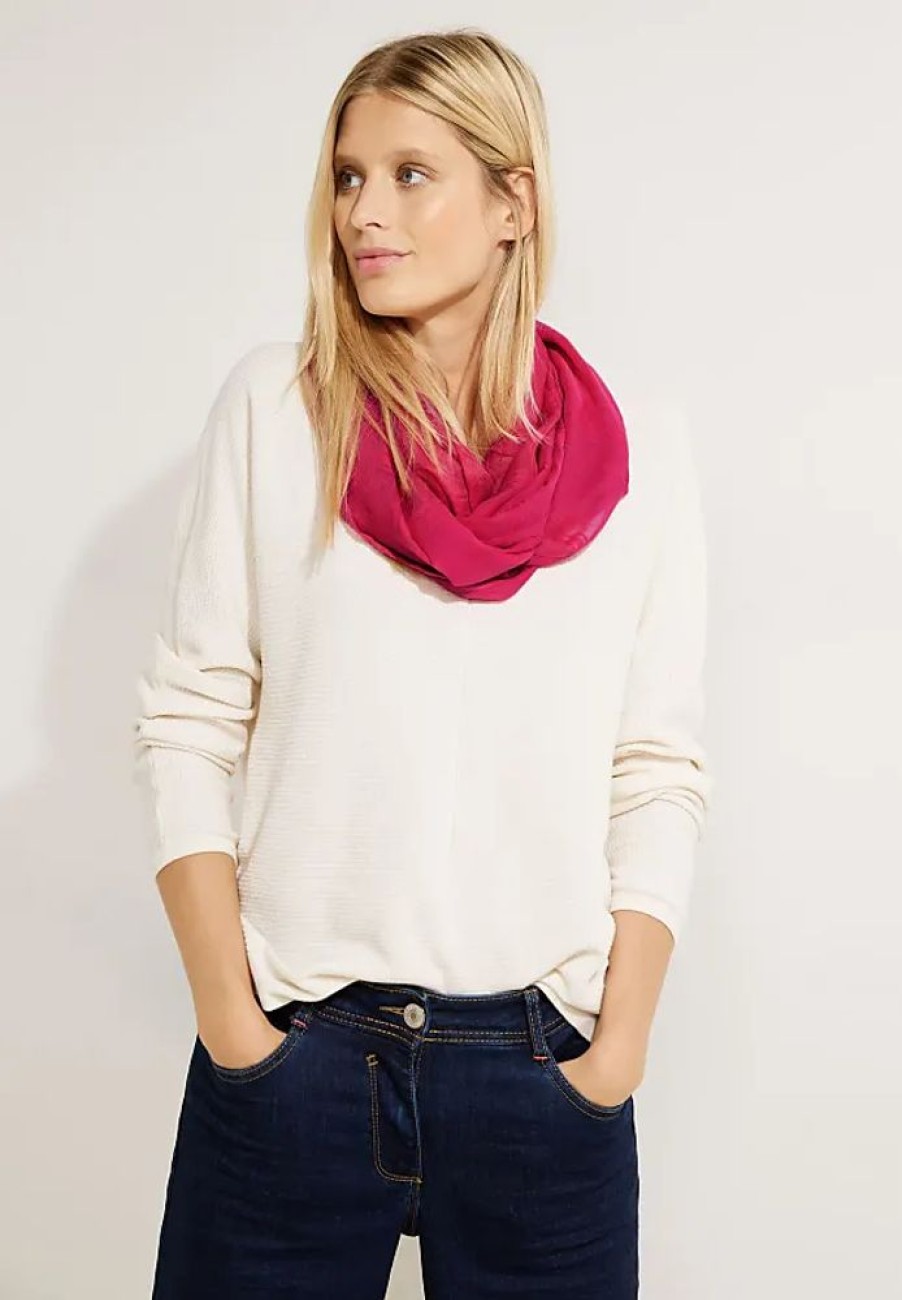 Frauen Cecil Schals | Loop Cecil Loop Mit Karo-Muster Pink (Cosy Coral) Damen Modetucher Loops Karo-Design